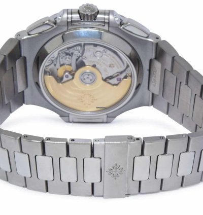 Patek Philippe Nautilus 5980 Chronograph Steel Blue Dial Watch 13 5980 1a