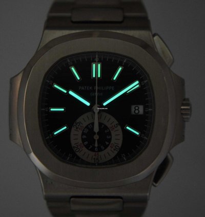 Patek Philippe Nautilus 5980 Chronograph Steel Blue Dial Watch 13 5980 1a