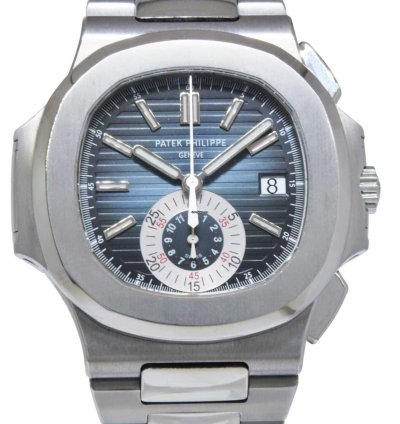 Patek Philippe Nautilus 5980 Chronograph Steel Blue Dial Watch 13 5980 1a