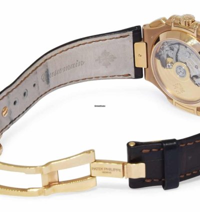 Patek Philippe Nautilus 5980 Nautilus Chronograph 18k Re Gold Chocolate Ps 10 5980r