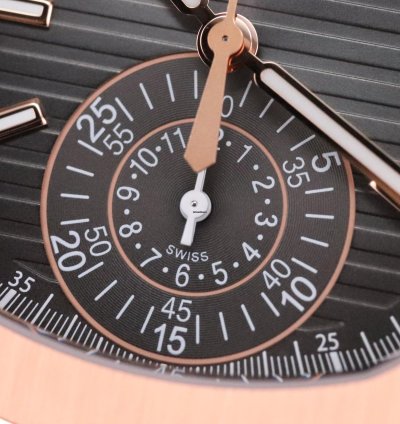 Patek Philippe Nautilus 5980-1r Discontinued 40mm Rose Gold Black Dial Full Set - Old Clasp