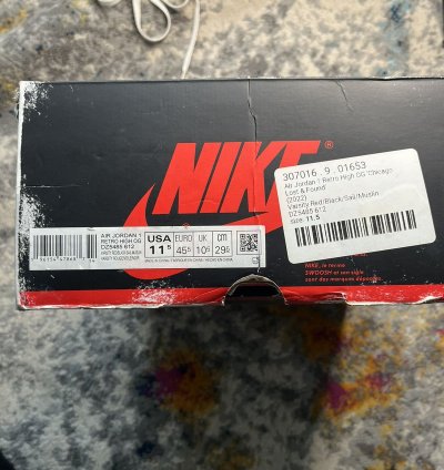 Air Jordan Retro 1 Chicago Lost And Found Size 11 5