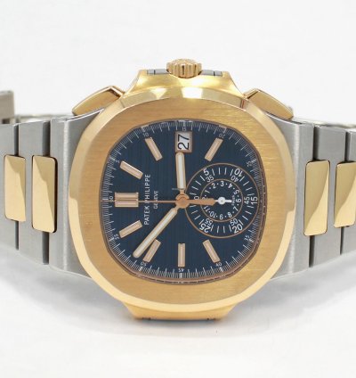 Patek Philippe Nautilus 59801ar-001 18k Rose Gold Ss 40mm Watch Box Paaperspers