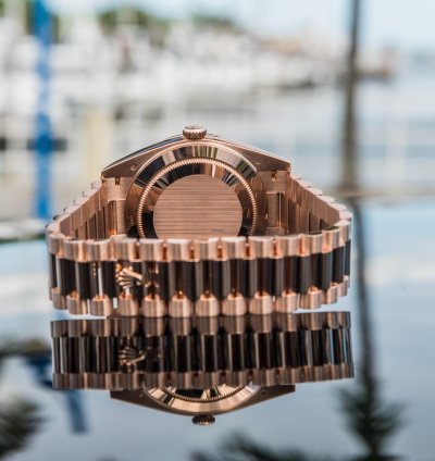 Rolex Day-date 40 Everose Gold Olive Dial
