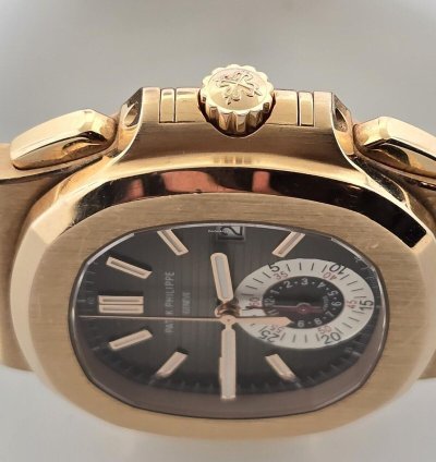 Patek Philippe Nautilus 5980r 18k Rose 40 5mm 2013 Date Chronograph