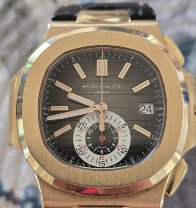Patek Philippe Nautilus 5980r 18k Rose 40 5mm 2013 Date Chronograph