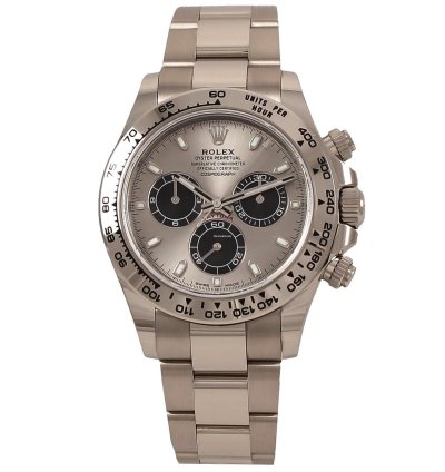 Rolex Daytona Cosmograph White Gold Silver Gray Dial Full Set 2021