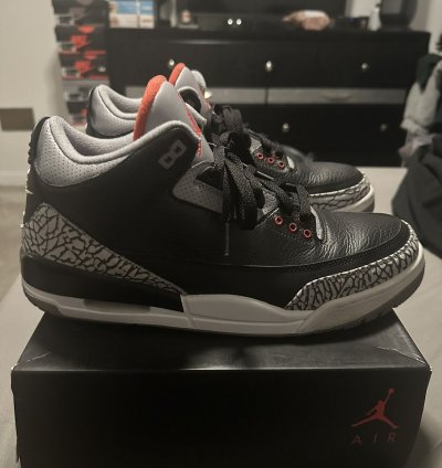 Air Jordan Retro 3 Og Black Cement 2018 Last Price Drop