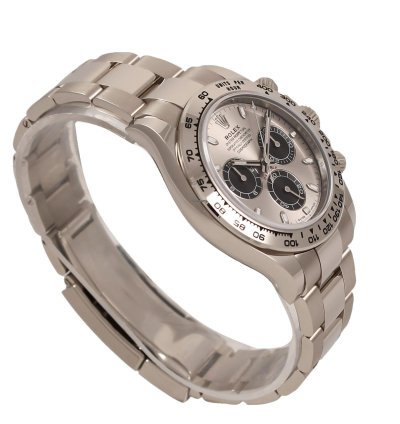 Rolex Daytona Cosmograph White Gold Silver Gray Dial Full Set 2021