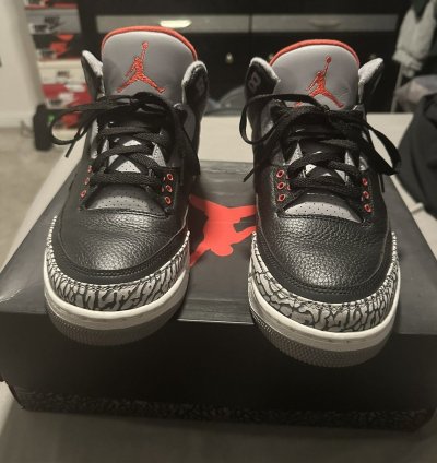 Air Jordan Retro 3 Og Black Cement 2018 Last Price Drop