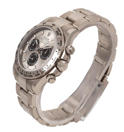 Rolex Daytona Cosmograph White Gold Silver Gray Dial Full Set 2021