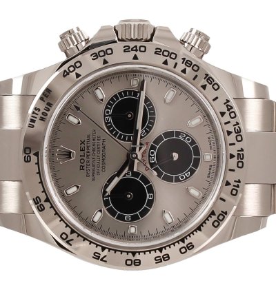 Rolex Daytona Cosmograph White Gold Silver Gray Dial Full Set 2021