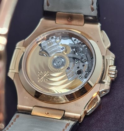 Patek Philippe Nautilus 5980r Brown Dial Rose Gold Never Polished