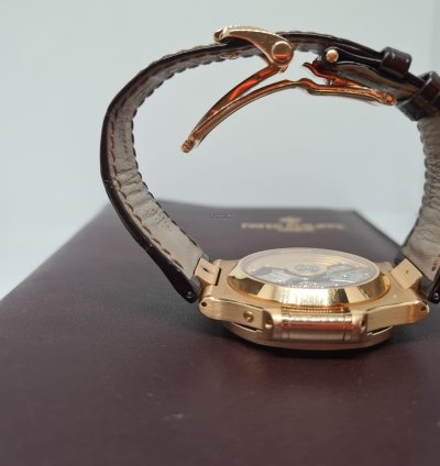 Patek Philippe Nautilus 5980r Brown Dial Rose Gold Never Polished