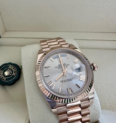Rolex Day-date 40 Everose Sundust 2022 Ungetr Orig Papiere Sofort Verf Gbar
