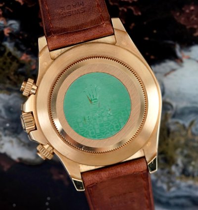 Rolex Daytona Cosmograph Zenith 18k Gold Leather Nosfullset 1999 Lc100 Ref 16518