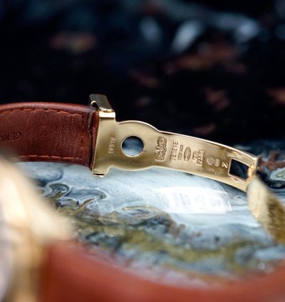 Rolex Daytona Cosmograph Zenith 18k Gold Leather Nosfullset 1999 Lc100 Ref 16518