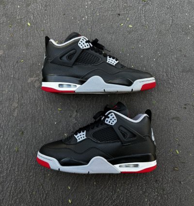 Air Jordan Retro 4 Bred Reimagined