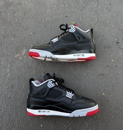Air Jordan Retro 4 Bred Reimagined