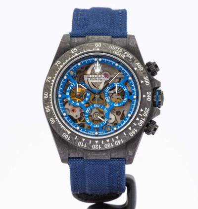 Rolex Daytona Cosmogrpah Daytona Blue Skeleton Carbon Concept Piece Unique Forged Carbon 40mm - 2024