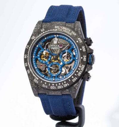 Rolex Daytona Cosmogrpah Daytona Blue Skeleton Carbon Concept Piece Unique Forged Carbon 40mm - 2024