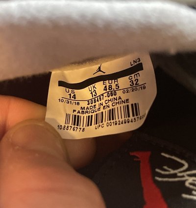 Air Jordan Retro 4 Bred Size 14