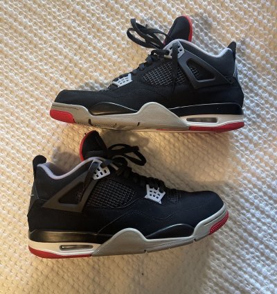 Air Jordan Retro 4 Bred Size 14