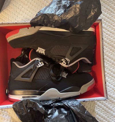 Air Jordan Retro 4 Bred Size 14