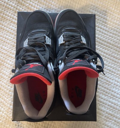 Air Jordan Retro 4 Bred Size 14
