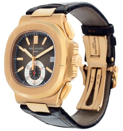 Patek Philippe Nautilus 5980r-001 18k Rose Gold 39mm Watch 5980r-001