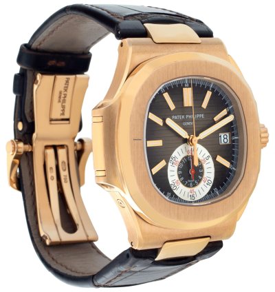 Patek Philippe Nautilus 5980r-001 18k Rose Gold 39mm Watch 5980r-001