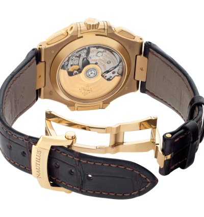 Patek Philippe Nautilus 5980r-001 18k Rose Gold 39mm Watch 5980r-001