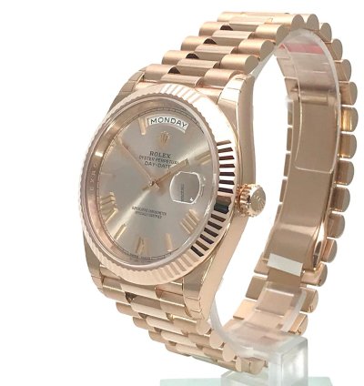 Rolex Day-date 40 Everose-gold Sundust
