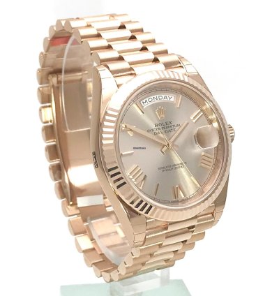 Rolex Day-date 40 Everose-gold Sundust