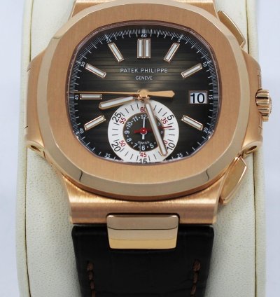 Patek Philippe Nautilus 5980r-001 40mm 18k Rose Gold Watch Box Papers Mint