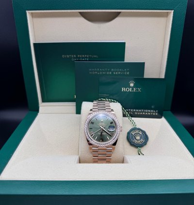 Rolex Day-date 40 Factory Diamond Bezel