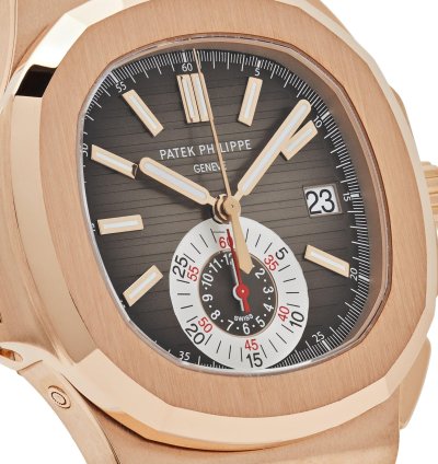 Patek Philippe Nautilus 5980r-001 Chronograph Date Rose Gold Brown Dial 2017