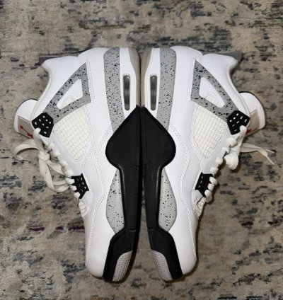 Air Jordan Retro 4 White Cement Sz 10 5