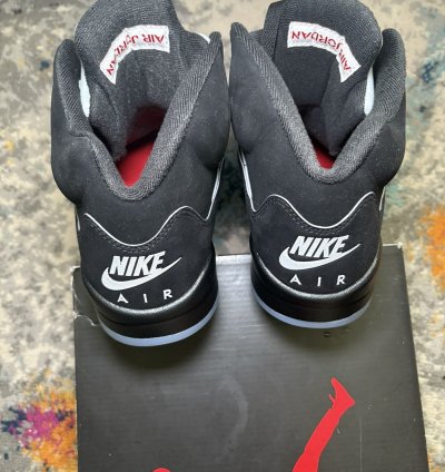 Air Jordan Retro 5 Metallic Black Reimagined Size 10