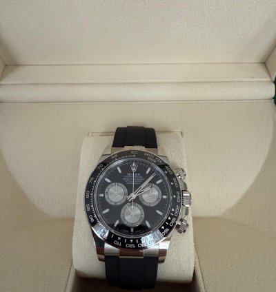Rolex Daytona Dial Black Rolex Daytona White Gold