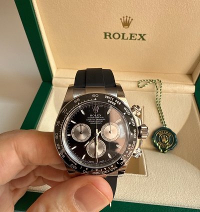 Rolex Daytona Dial Black Rolex Daytona White Gold