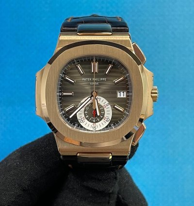 Patek Philippe Nautilus 5980r-001 Rose Gold Brown Nautilus