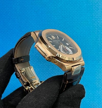 Patek Philippe Nautilus 5980r-001 Rose Gold Brown Nautilus