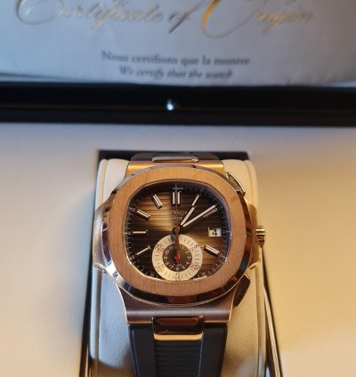 Patek Philippe Nautilus 5980r-001rose Gold Full Set