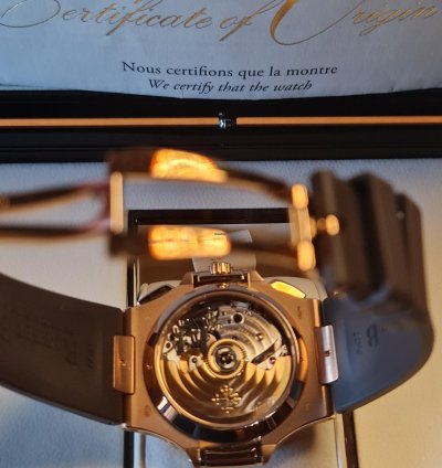 Patek Philippe Nautilus 5980r-001rose Gold Full Set