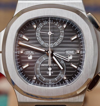 Patek Philippe Nautilus 5990 1a-001 Chronograph Travel Time Mint 2017