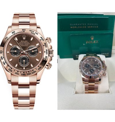 Rolex Daytona Everose Gold Cosmograph Daytona 40 Watch - Chocolate And Black Index Dial