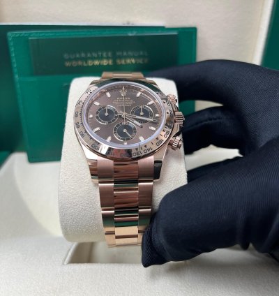 Rolex Daytona Everose Gold Cosmograph Daytona 40 Watch - Chocolate And Black Index Dial