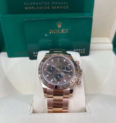 Rolex Daytona Everose Gold Cosmograph Daytona 40 Watch - Chocolate And Black Index Dial