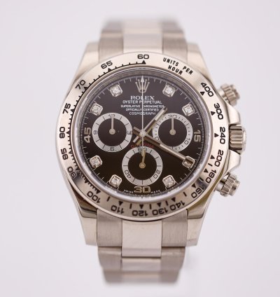Rolex Daytona Factory Diamond Dial White Gold